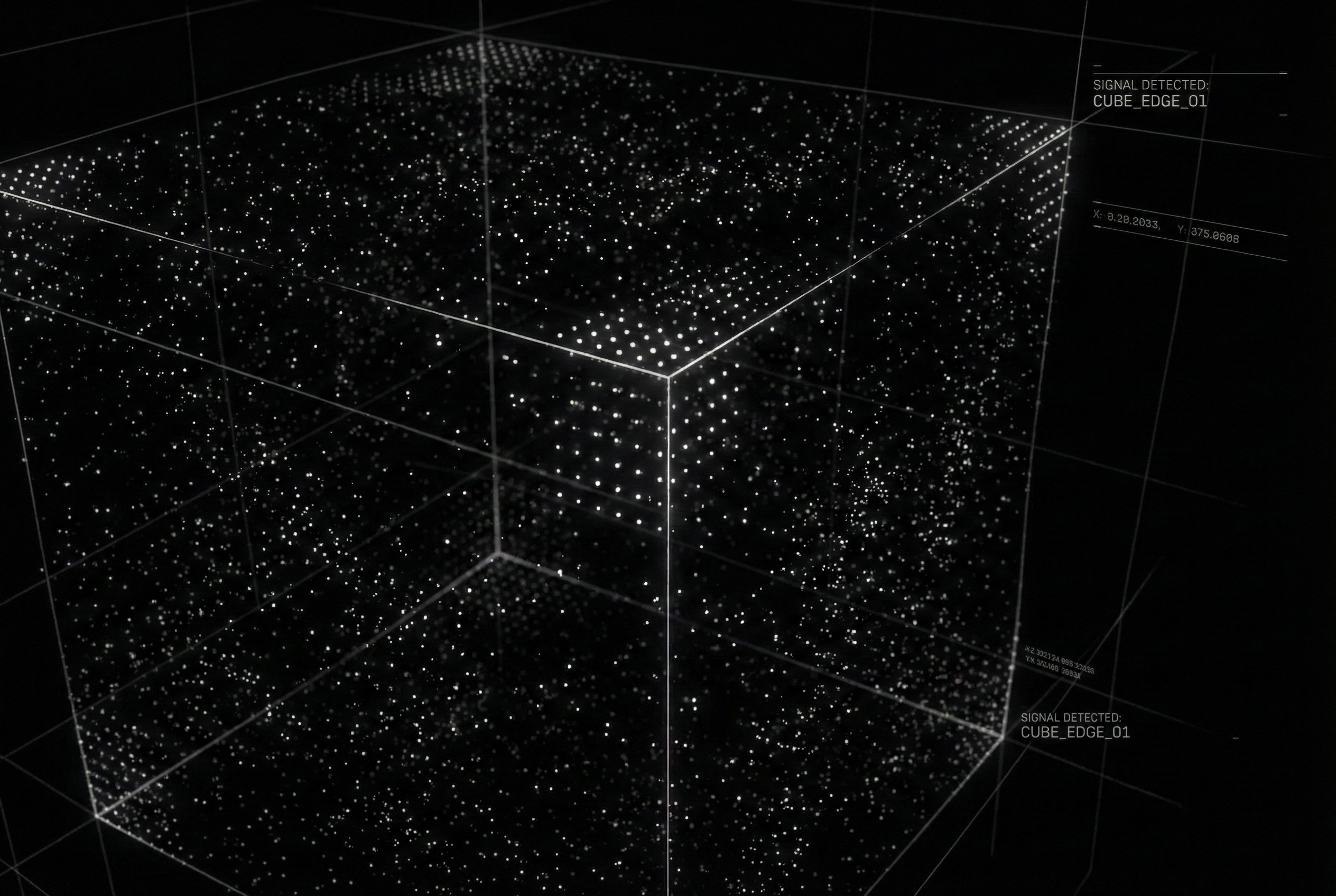 Point cloud revealing hidden cubic structure