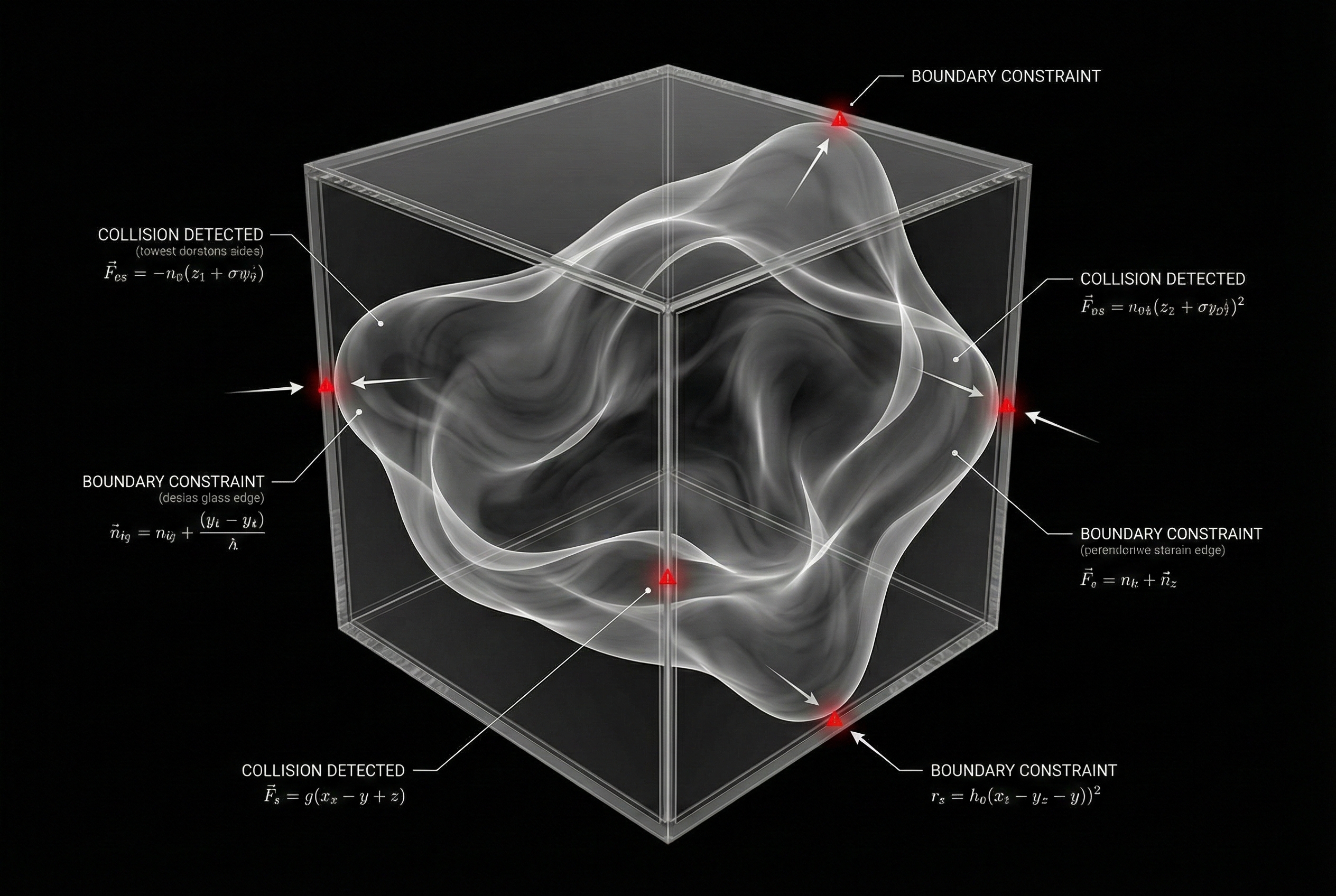 Organic shape constrained by boundary box